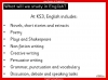 Year 7 English Transition Unit Teaching Resources (slide 6/137)